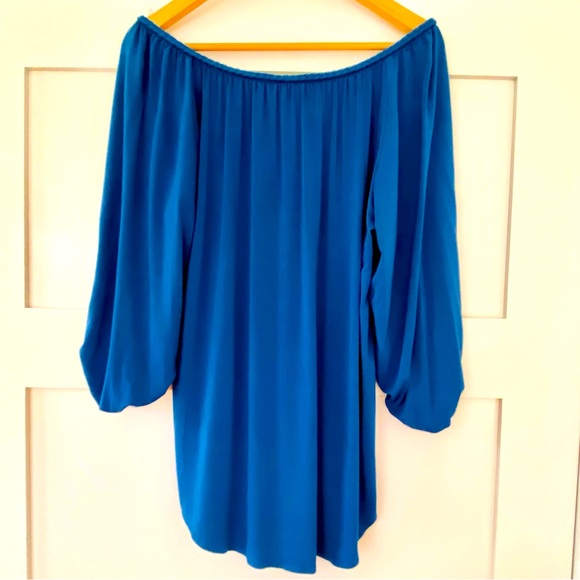 Super Soft Karen Kane Off-Shoulder Peasant-Style Top L - Picture 2 of 11